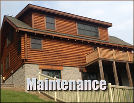  Hodgenville, Kentucky Log Home Maintenance